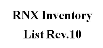 RNX Inventory List 20201215